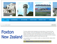 Tablet Screenshot of foxton.org.nz